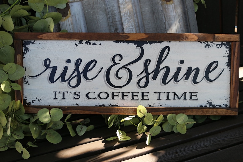 kitchen coffee decor-coffee signs-kitchen coffee wall | etsy