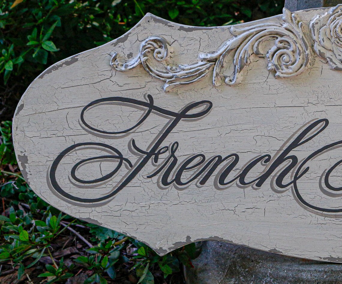 French Country Cottageshabby Chic Wood Signcountry Chic Etsy