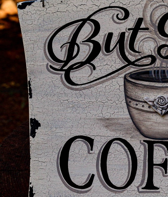 Kitchen Coffee Decor Wood Coffee Sign Coffee Wall Decor Custom Etsy