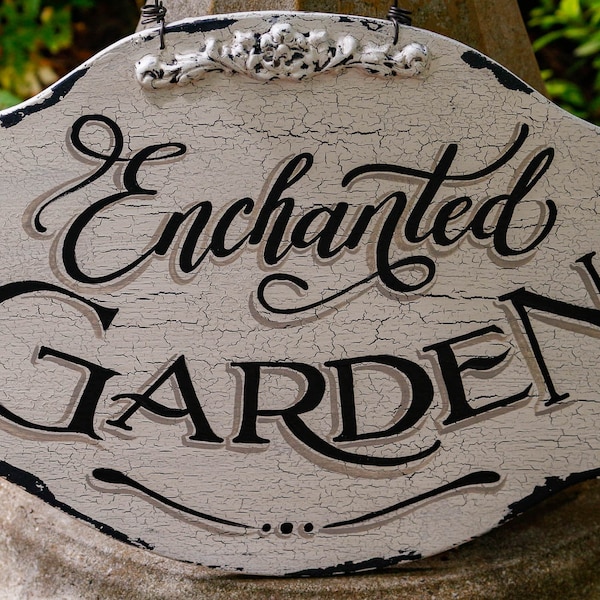 Secret Garden SIGN-Custom Garden Decor-Flower Garden Sign-Rustic Garden Sign-Custom Garden Sign-Vintage Garden Sign-Vintage Garden Decor