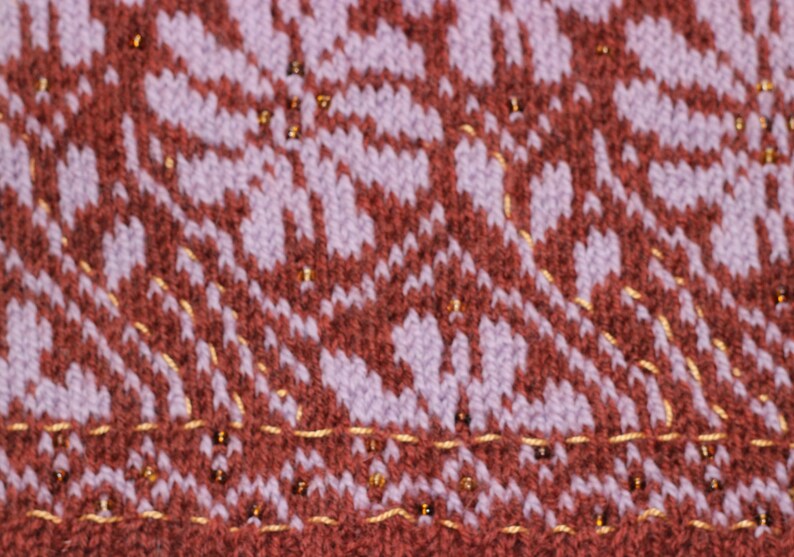 Winter Blumen Cowl Knitting Pattern Fair Isle Stranded Colorwok Knitting Pattern Etsy
