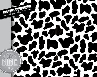 Cow Print Svg Etsy
