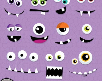 Monster Eyes Cute Printable Birthday Party Favors Printable | Etsy