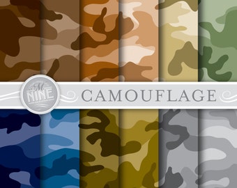 CAMOUFLAGE Digital Paper Jpg Svg | Seamless CAMOUFLAGE Pattern | Repeatable Camouflage Backgrounds Printable Scrapbook Paper MN13