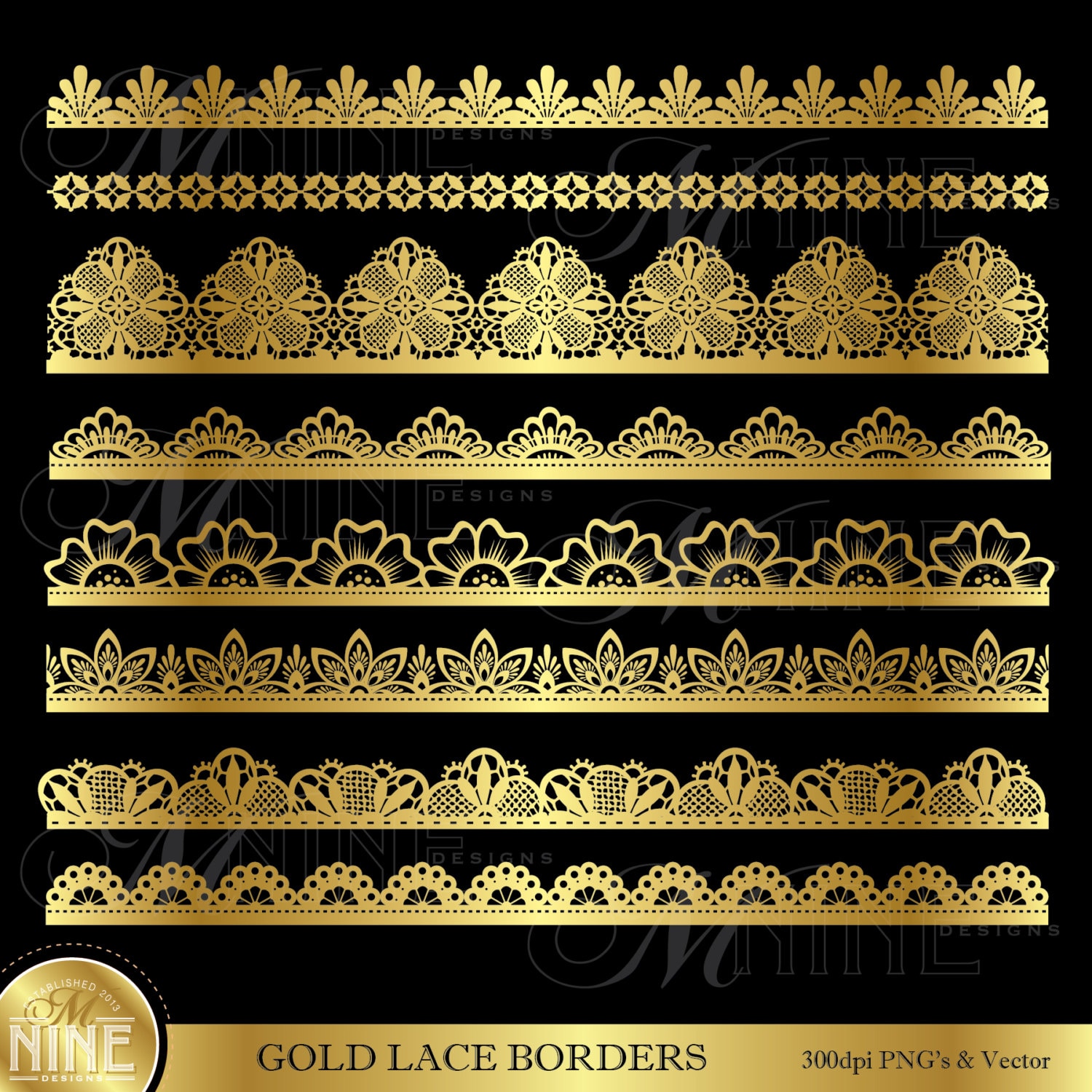 Gold lace pattern Royalty Free Vector Image - VectorStock