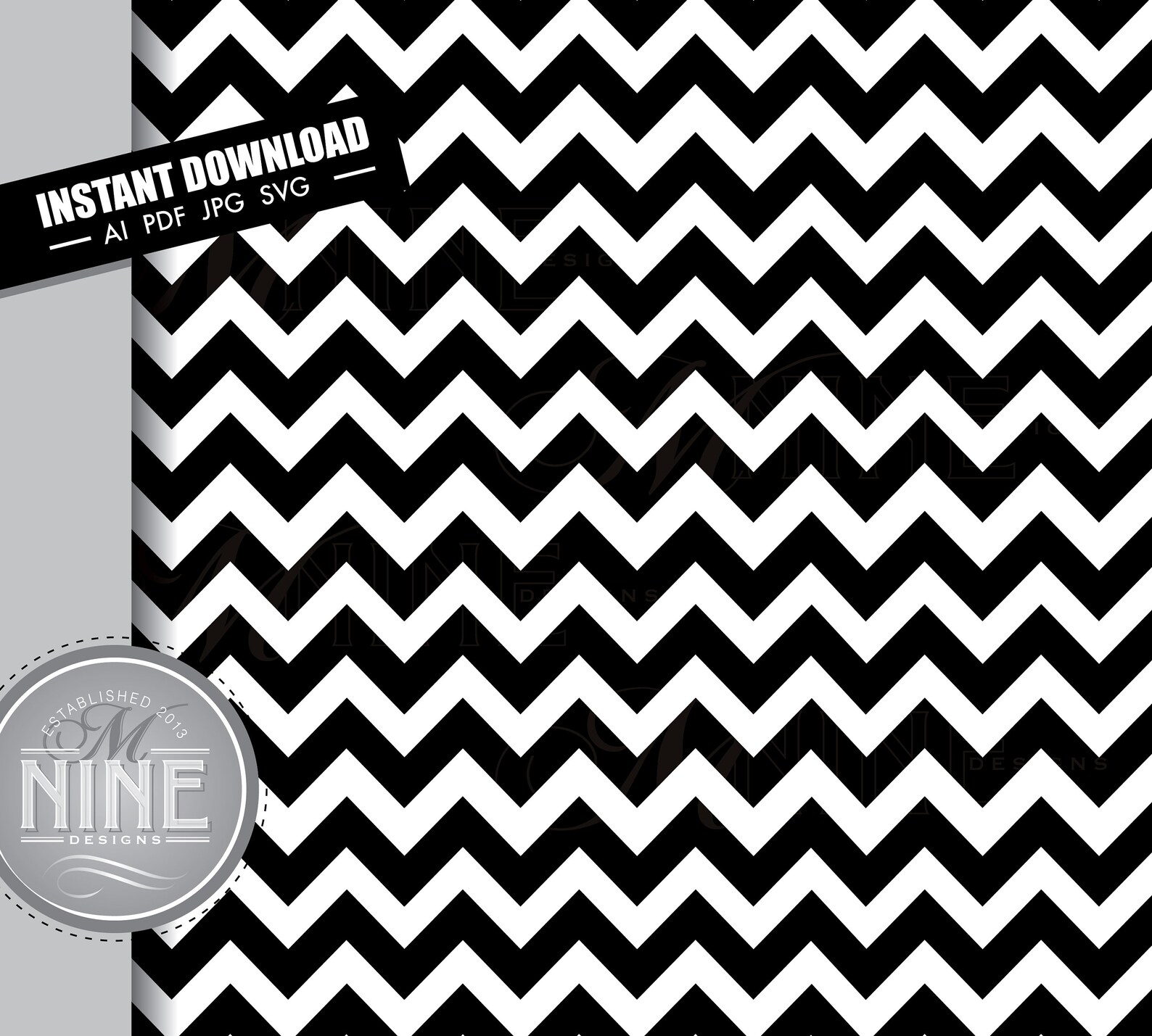 Chevron Pattern SVG Cut File Seamless Repeatable Chevron Svg Etsy