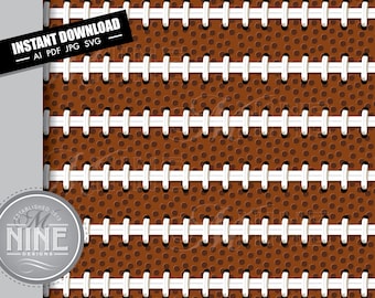 Football Pattern Digital Paper | Football Laces Svg Pdf Jpg Vector AI Download | Football Laces Digital Paper Downloads MP113