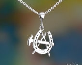 Sterling Silver Blacksmith Necklace with 16-24 quot Chain or Pendant Only