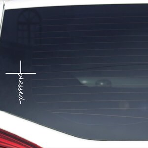 Cross with Blessed Decal