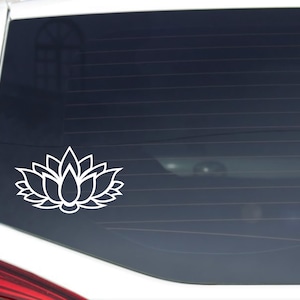 Lotus Flower Outline Decal