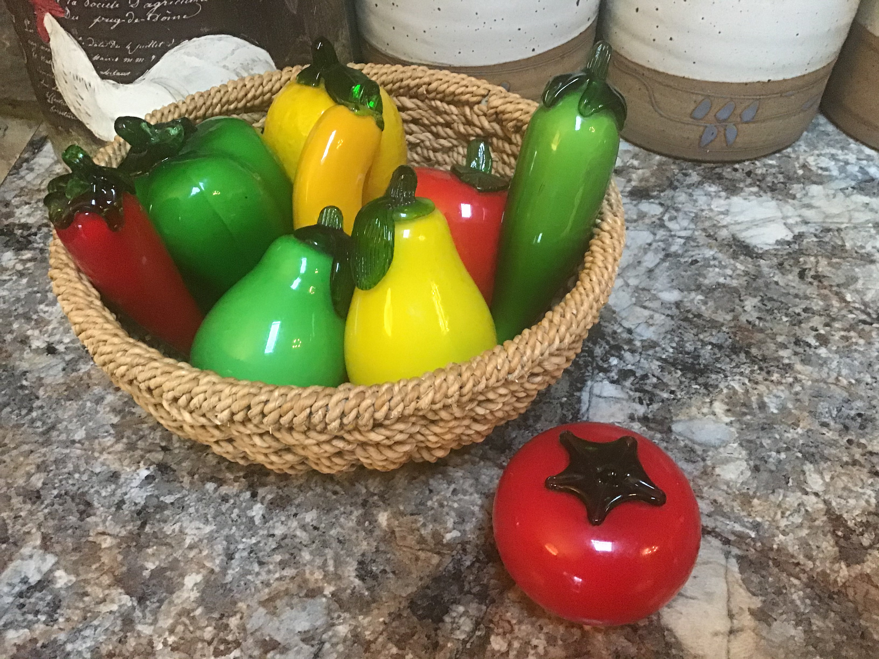 Vintage Hand Blown Glass Fruits and Vegetables Etsy