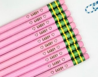 Girls Personalized Ticonderoga Pencil Set for Back to School Engraved Pencils Teacher Appreciation Gift Ideas for Girls School Supplies