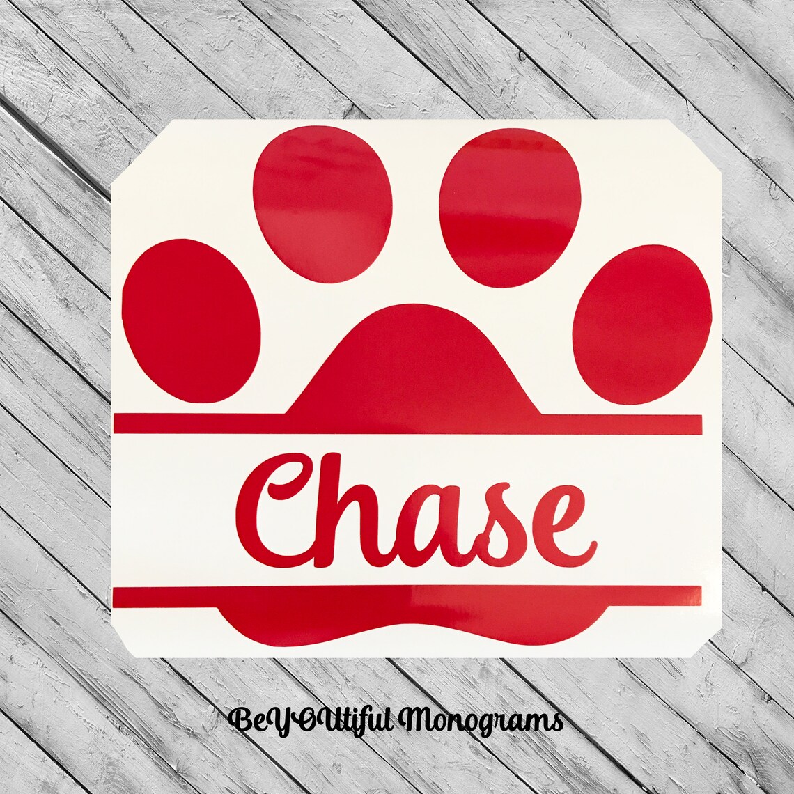 Dog Decal Dog Food Sticker Pet Paw Print DECAL Dog Etsy