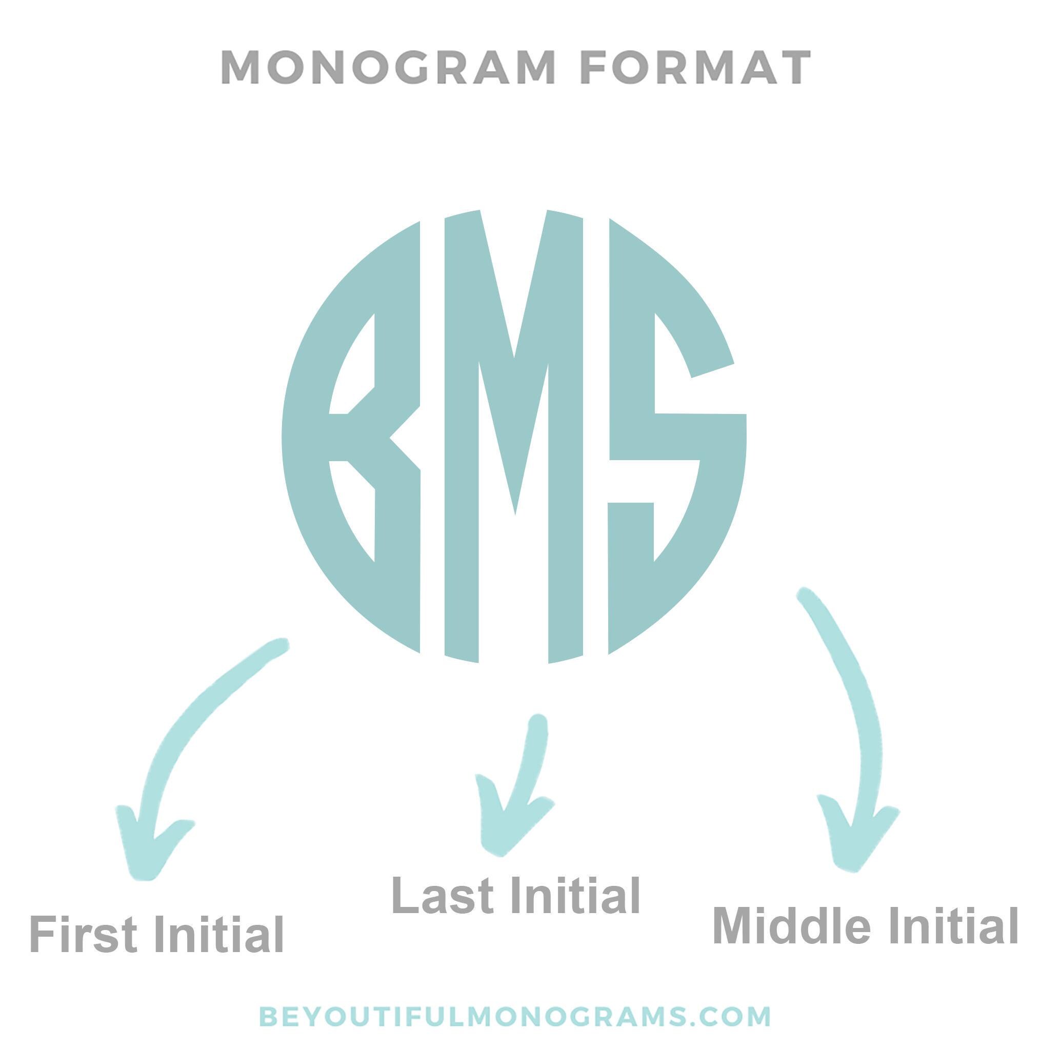 Computer Monogram Vinyl Decal, Personalized Water Bottle Stickers ...