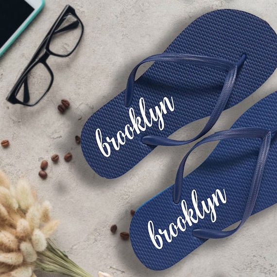 Custom Flip Flop Decals for Weddings: Personalize Your Bride and