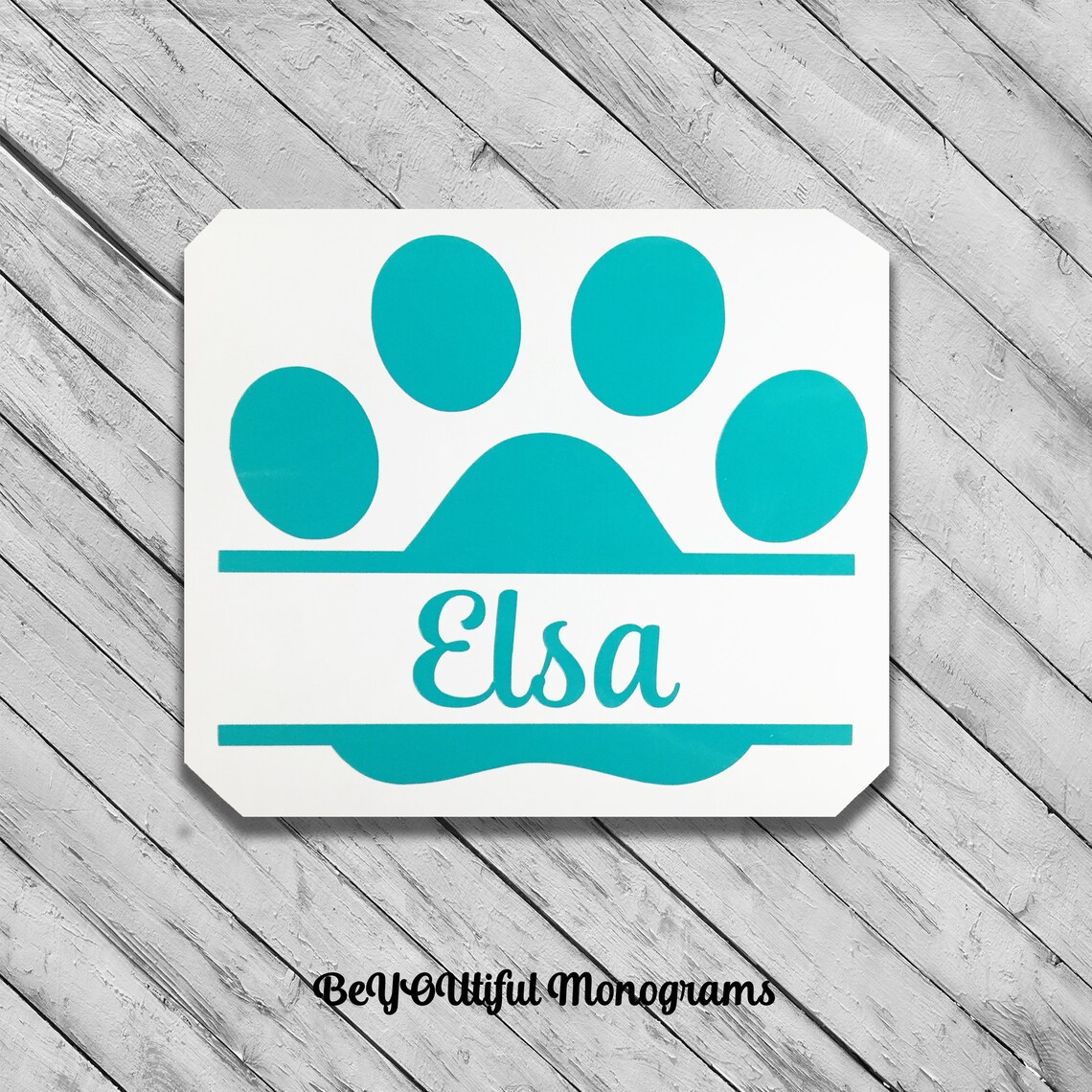 Dog Decal Dog Food Sticker Pet Paw Print DECAL Dog Etsy