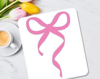 Coquette Bow Vinyl Decal, Aesthetic Bow Sticker, Girly Car Decal, Laptop Sticker, Cute Decal, Bow Decor, Cottagecore Decal, Custom Bow Label