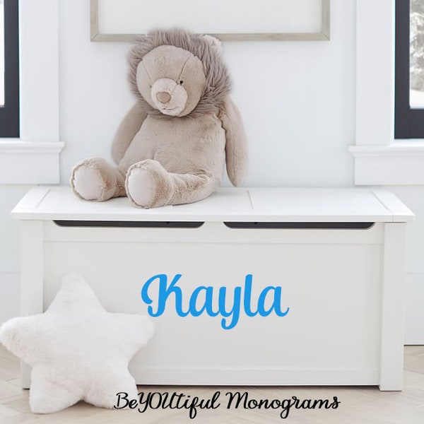 Custom Vinyl Decal Sticker: Personalize with Name, Kid Stickers, Children Organizational Labels, Boys Room, Personalized Toy Box Decor