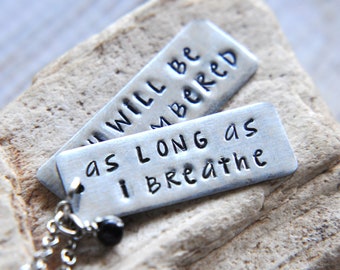 Memorial Jewelry, Memorial Gift, Remembrance Gift, Loss of Mother, Loss of Sister