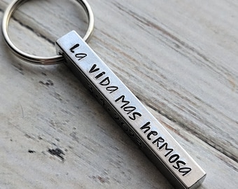 Personalized Key Chain, Custom Gift, Best Life Ever, JW Convention Gifts, Spanish, JW Gifts, Baptism Gift