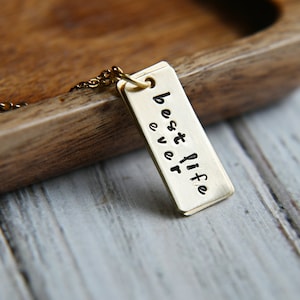 Gold Necklace - Best Life Ever Necklace - Custom Baptism Necklace - JW Gifts - JW Baptism Gift - Gift for Best Friend - JW Gifts Baptism
