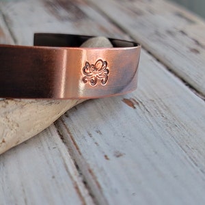 Copper Bracelet, Octopus Bracelet, Octopus, Kraken, Steampunk, Cuff Bracelet, Copper Jewelry, Anniversary Gift 画像 4