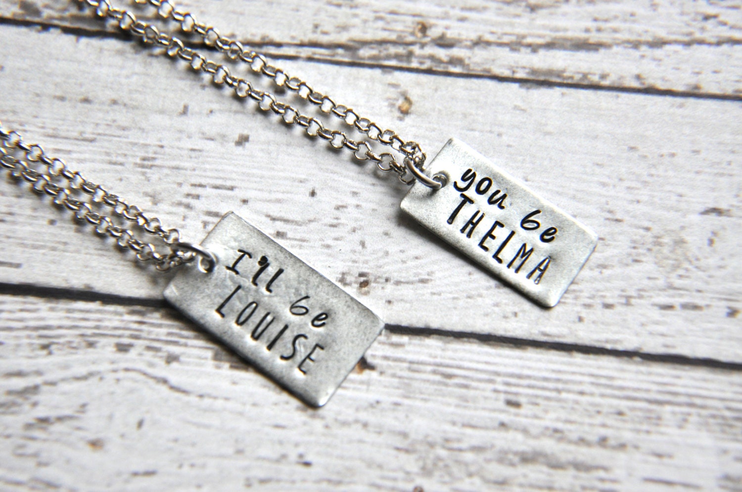 Thelma and Louise Best Friends Key Necklace Set Ready to 