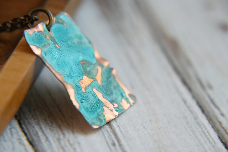 Copper Necklace, Patina, Boho, Gift for Sister, Mom Gift image 5