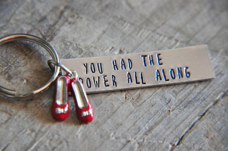 Wizard of Oz Keychain Wizard of Oz Gifts Ruby Slipper Keychain Gift for Best Friend image 2