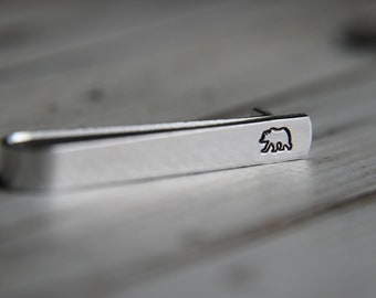 Tie Clip, Tie Bar, Papa Bear, New Dad Gift, Gift for Dad, Grandpa Gift