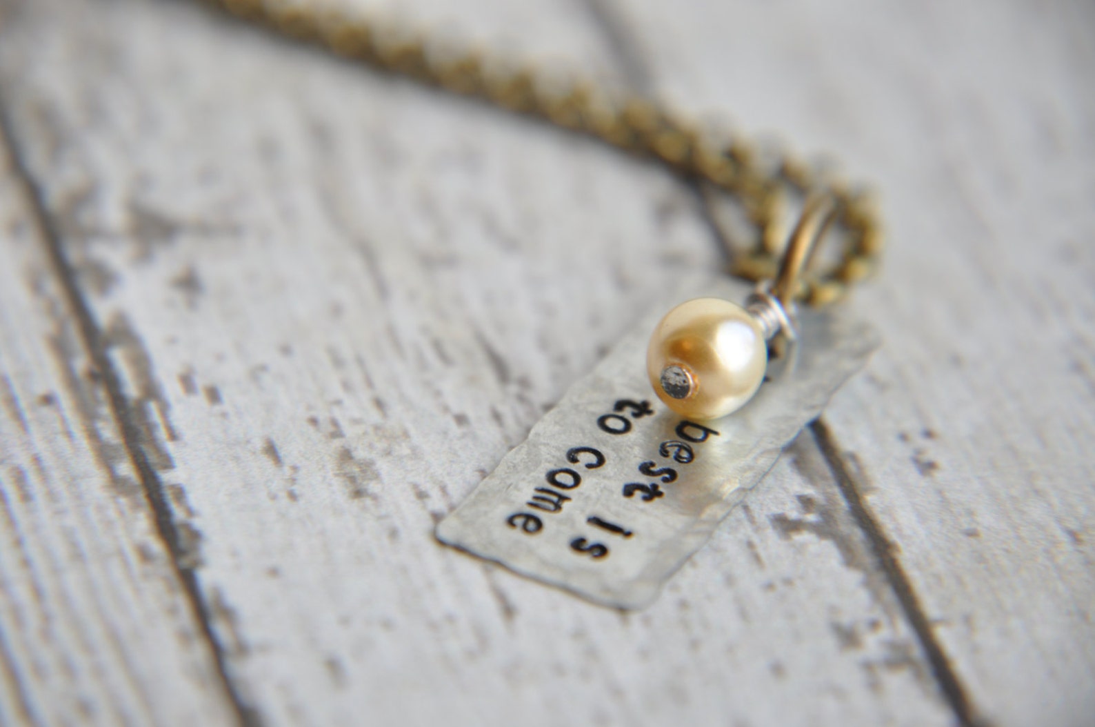 The Best is yet to Come Necklace Motivational Jewelry Best Etsy