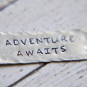 Adventure Awaits Keychain Travel Gift Travel Accessories Graduation Gift Grad Gift Traveller Gift image 2