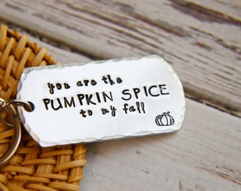 Pumpkin Spice, Keychain, Fall Theme, Best Friend Gift, Gift for Mom