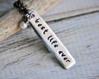 Custom Necklace, Personalized Necklace, Best Life Ever, JW Baptism Gift, JW Gifts, JW Convention Gifts