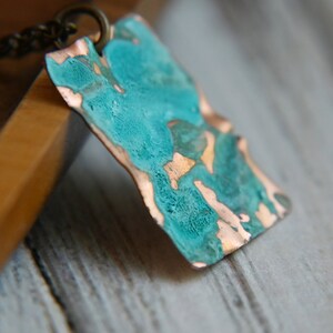 Copper Necklace, Patina, Boho, Gift for Sister, Mom Gift image 3