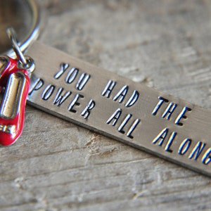 Wizard of Oz Keychain Wizard of Oz Gifts Ruby Slipper Keychain Gift for Best Friend image 5