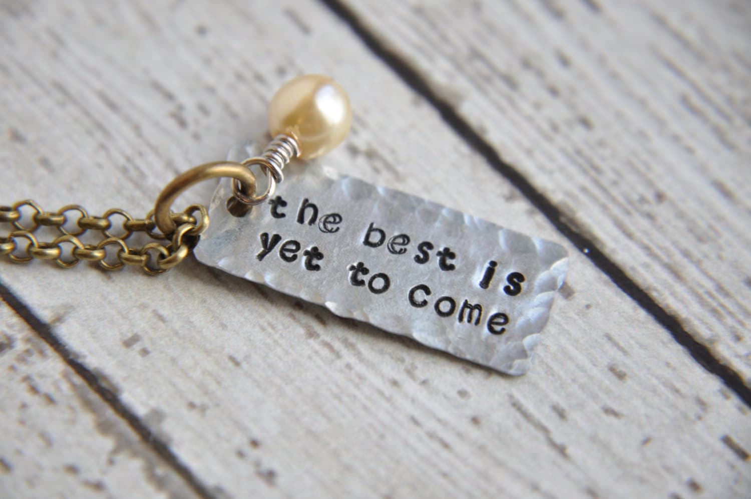 The Best is yet to Come Necklace Motivational Jewelry Best Etsy