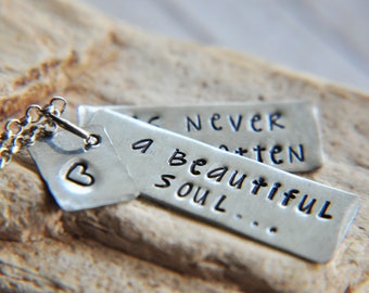 A Beautiful Soul Necklace - Memorial Necklace - Loved One Memory Gift - Memorial Jewelry - Loss of Sister - Remembrance Gifts