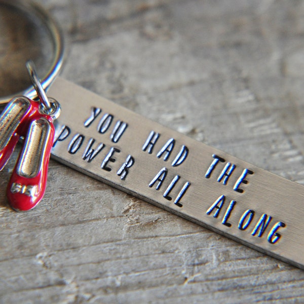 Wizard of Oz Keychain -  Wizard of Oz Gifts - Ruby Slipper Keychain - Gift for Best Friend