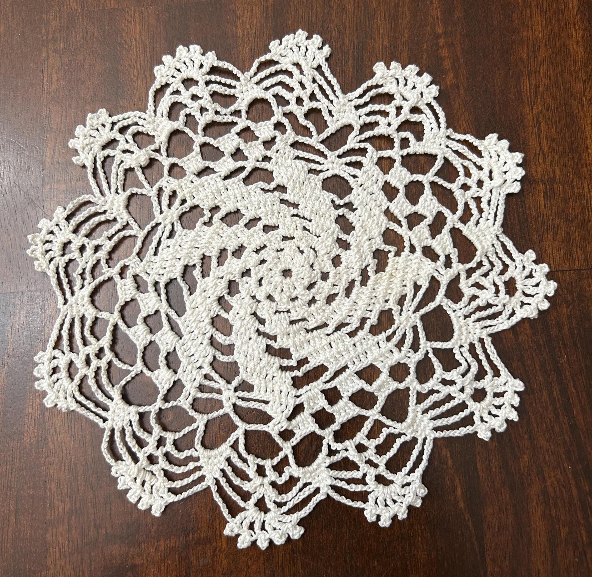 24 Pinwheel Crochet Patterns for Blankets, Decor, and Vintage-Inspired Gifts 24 Handmade Crochet White Round Pinwheel Design Doily