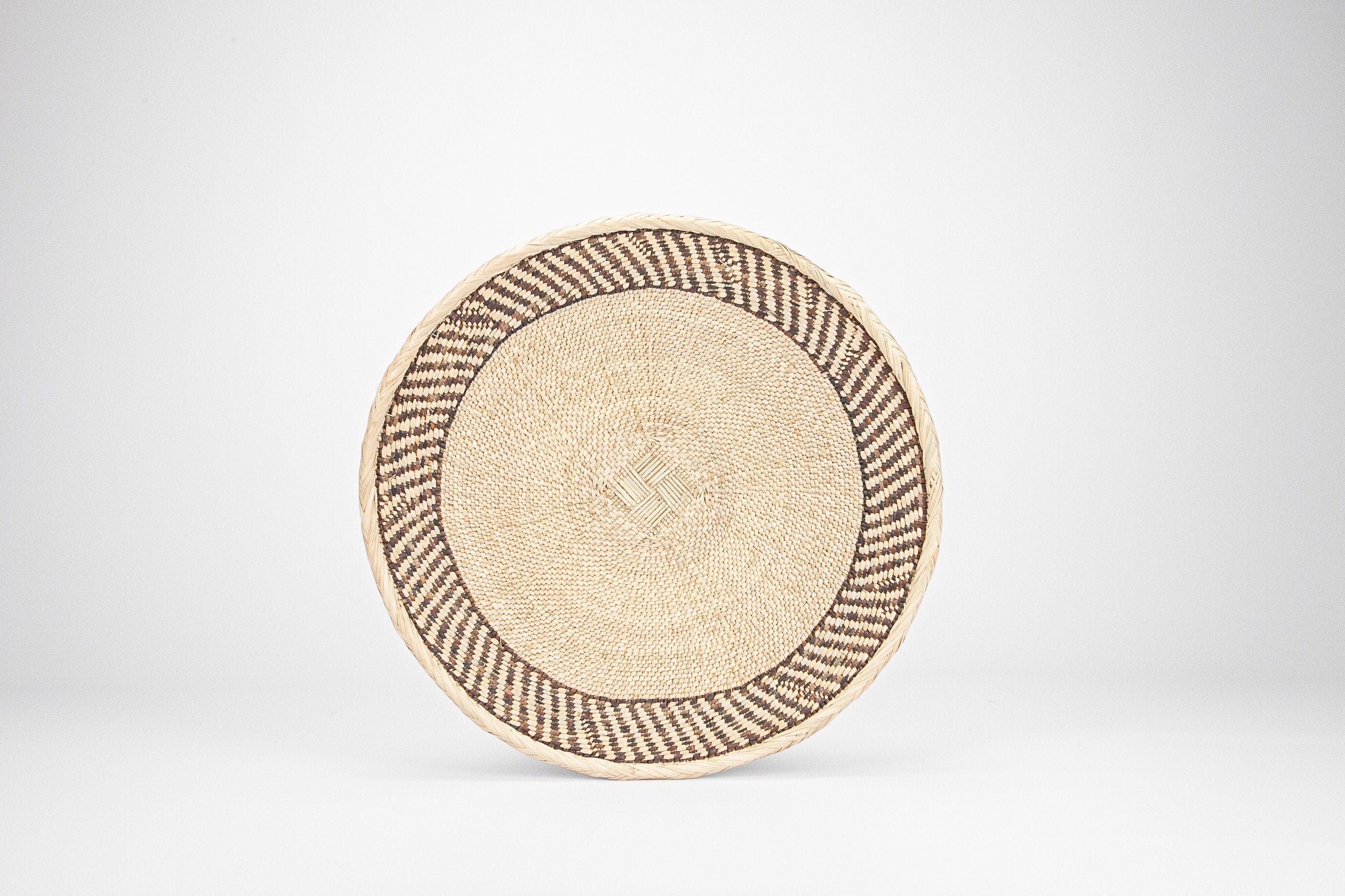 Panier Binga M/Panier Tonga Africain Déco Murale Ethnique Déco Bohème Décoration d'intérieur | 42cm