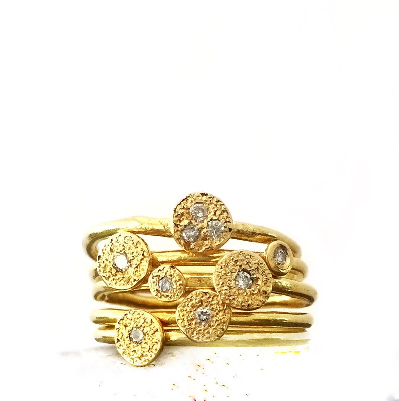 18K Charlie Stacked Ring