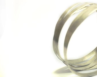 Wrap Silver Bracelet, Silver Wrap Bangle Bracelet, Twisted Silver Bracelet, Silver Chunky Bangle Bracelet, Wide Silver Bracelet