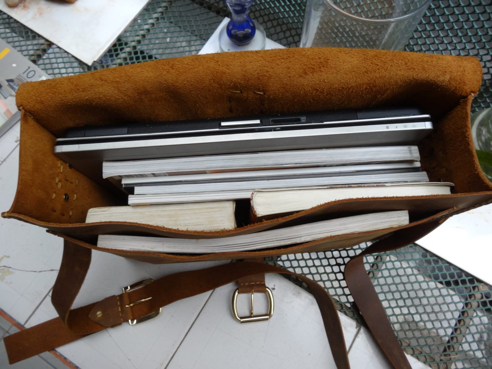 Mens Custom Leather Messenger Bagcamera Tool Bag Crazy Horse Etsy