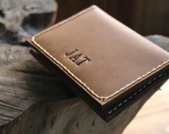 Cartera, carteras de cuero personalizadas para hombre, billetera de cuero, tarjetero de cuero, juegos de postales, hecho a mano