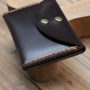 cartera, carteras de cuero para hombre, cartera delgada, cartera de cuero, tarjetero de cuero, juegos de postales, hecho a mano