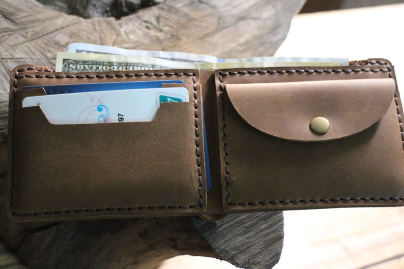 Cartera, carteras de piel para hombre, billetera de piel, tarjetero de piel, hecho a mano, regalo... imagen 4