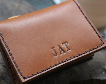 Cartera, carteras de cuero personalizadas para hombre, billetera de cuero, tarjetero de cuero, juegos de postales, hecho a mano