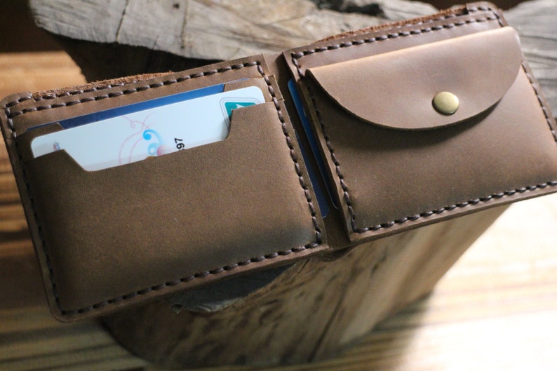 Cartera, carteras de piel para hombre, billetera de piel, tarjetero de piel, hecho a mano, regalo... imagen 2