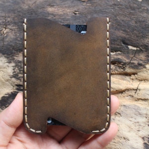 wallet,handmade,card wallet leather,crazy horse leather,mens credit card wallet, leather credit card, postcard sets....